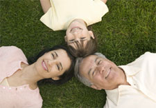 Photo of a healthy chiropractic family